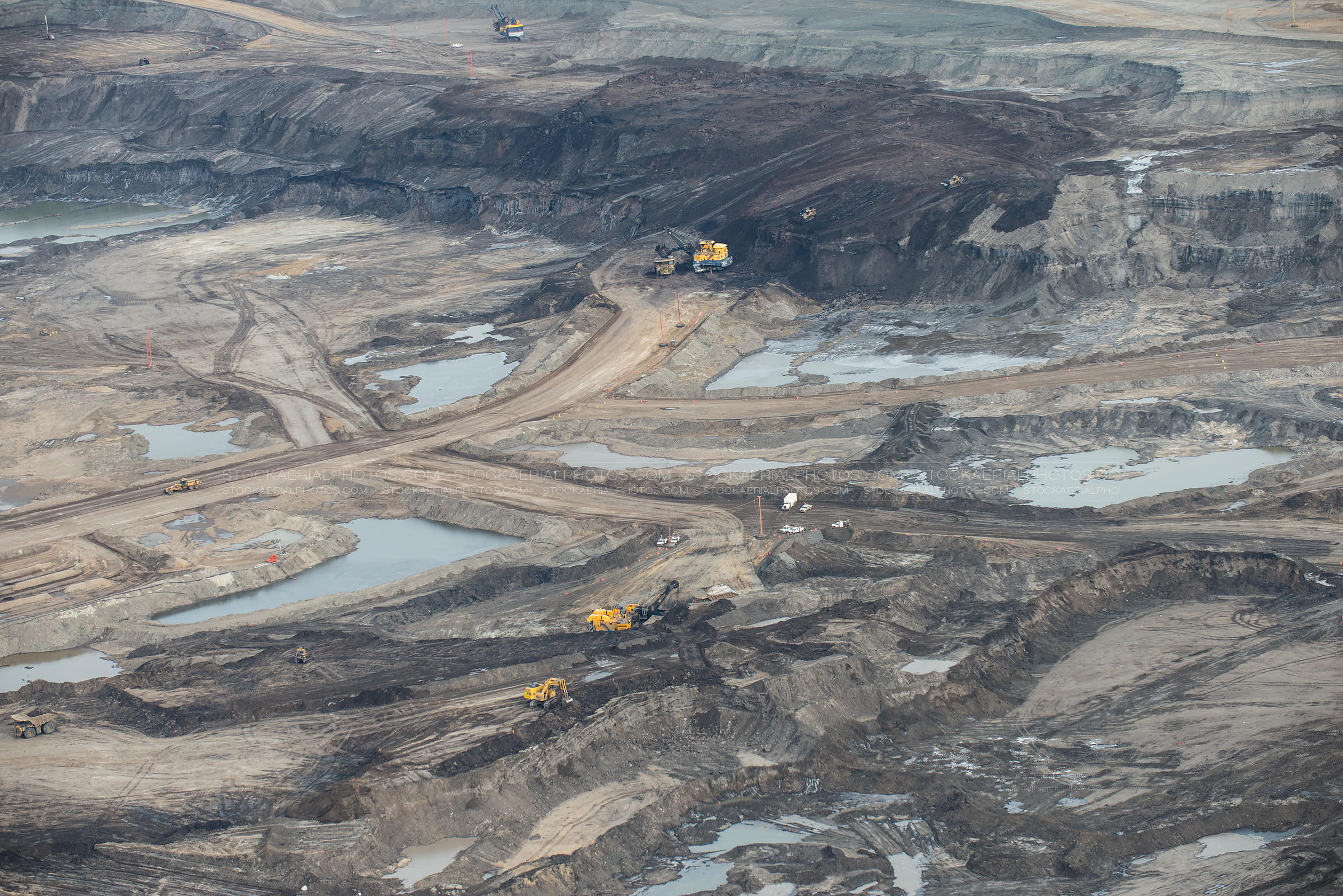 Open-Pit Mining Operations, Alberta, Canada